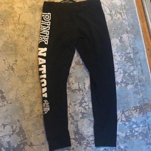 Pink nation black sweats